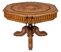 A fine Victorian walnut, pollard oak,