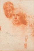 Attributed to Tom Roberts [1856-1931]- Head and figure studies:- signed and dated Roberts Oct 11,