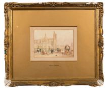 Myles Birket Foster [1825-1899]- Cambridge showing Kings College,