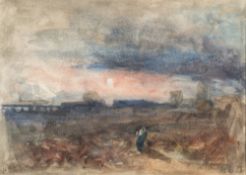 Hercules Brabazon Brabazon [1821-1906]- Figure in moonlight; View through arches, St Caterena:- two,