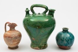 A Roman pottery ewer,