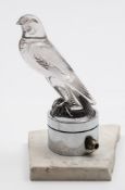 A Lalique glass car mascot, 'Falcon': no.