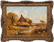Attributed to Myles Birket Foster [1825-1899]- Near Witley,