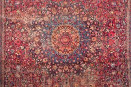 A meshed carpet:,