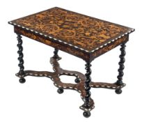 Edwards and Roberts - A 19th century 'Dutch' floral marquetry,