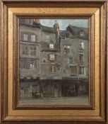 * Thomas Coates [b.1941]- Port D'Honfleur,:- signed with initials oil on canvas 29 x 24cm.