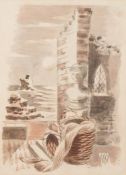 Paul Nash [1889-1946]- The Garden of Cyrus, signed with a monogram bottom right,