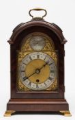 An early twentieth century small pad-top bracket clock: with an eight-day duration,