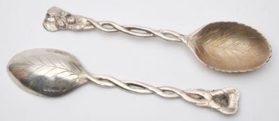 A pair of Victorian berry spoons, maker Henry Lias & Henry Lias, London,
