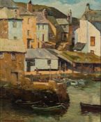 Robert Douglas Burt [20th Century]- Polperro:- signed oil on canvas 49 x 60cm.