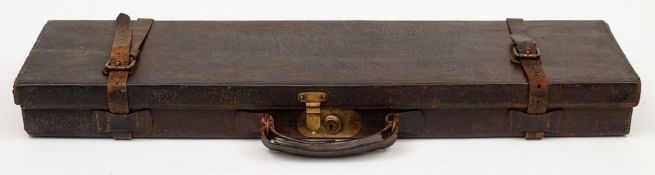 A leather gun case by Armstrong & Co, Newcastle on Tyne:,