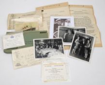 RMS Queen Mary, a letter or correspondence with Thomas Cook relating to her maiden voyage in 1936,
