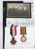 A WWI RN pair 'J17481 PJ Jones Tel RN':,