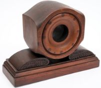 An early 20th century clock case formed from the boss of a Sopwith propeller:,