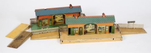 Hornby Series, a No 4 Railway Station 'Windsor' : together with another similar station.