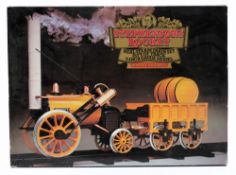 A 3 1/2 inch gauge live steam model of Stephenson's Rocket by Hornby:,