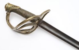 A 19th century German cavalry officer's sword:,