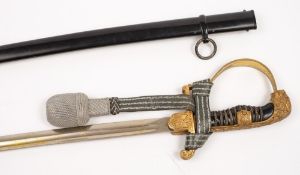 A Third Reich period Lion head pattern Army sword by Eichorn:,