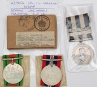 A WWI pair and a St John's Ambulance Long Service medal:,