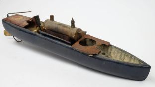 A live steam wooden hulled 'Swallow' speedboat by Bowman:,
