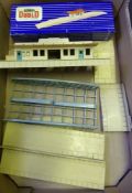 Hornby Dublo, a DI Island Platform: boxed, a station, platforms and girder bridge.