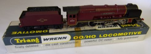 Wrenn, a 4-6-2 locomotive No 46245 'City of London' with six wheel tender: in BR maroon livery,