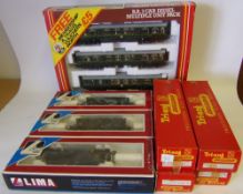 Hornby, BR 3-car diesel multiple unit: in BR green livery, four G.W.R.