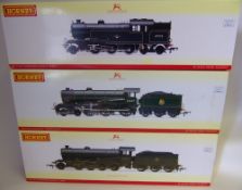 Hornby, a 4-6-0 locomotive No 61637 'Thorpe Hall' with six wheel tender: in BR green livery,