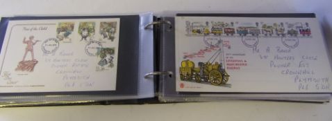 A collection of first day covers: contained in an album