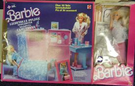Dr Barbie: doll and hospital set, both boxed.