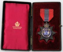 An Edward VII Imperial Service Medal Star by Elkington & Co, London:, in fitted case.