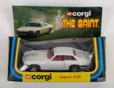 Corgi No 320 Jaguar XJS 'The Saint' in original striped window cellophane box:.