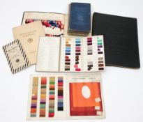 A collection of early 20th century French and American silk colour fashion cards:,