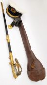 A Royal Navy Officers Dress sword by Gieves, Matthews & Seagrove Ltd, London,