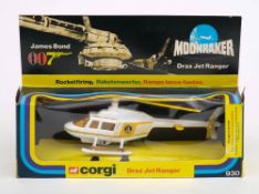 Corgi No 930 James Bond 007 'Drax Jet Ranger' from the film 'Moonraker' in original box:,