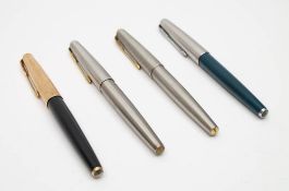 Four Parker '61' fountain pens:.