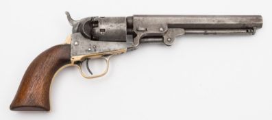 An 1849 pattern single action 5 shot Colt Pocket percussion revolver, No 30203:,