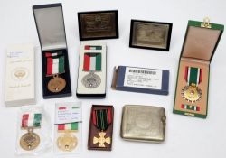 A collection of WWI and later militaria and medals:,