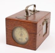 An oak cased 19 bird pigeon racing clock by Jundes-Thuxor:, number 4325.