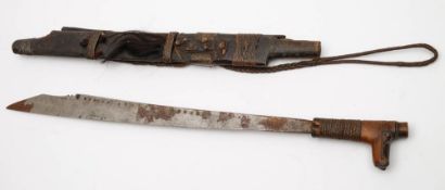 A 19th century kampilan, Malayan:,