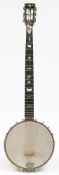 A 'New Grade' five string banjo by F C Wilkes:,