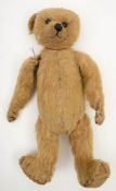An early 20th century blonde plush Teddy:,