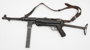 A deactivated Third Reich period MP40 9mm sub machine gun by Styer-Damler-Punch AG,Steyr, Austria:,