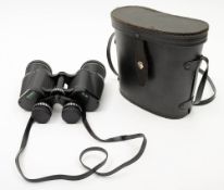 A pair of Prinzlux 10x50 binoculars in a case:.