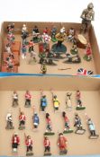 A collection of various British and Colonial Regimental figures and others:, various makes,