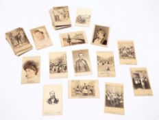 A collection of carte de visite and photographic cards:,