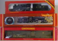 Hornby, a 2-8-0 locomotive no 48758 with six wheel tender in BR black livery:,