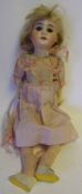 An Armand Marseille bisque head doll: impressed 18.91/4 A.M. DEP.