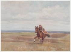 Peter Biegel [1913-1987] - Cantering:- Rowland Ward coloured print signed in pencil sight size 28