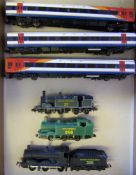 Grafar a DMU three car set in South West Trains livery: boxed a Dapol 0-4-4 tank locomotive No 37